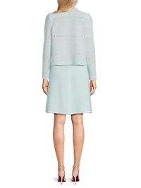 Crochet Open-Front Jacket