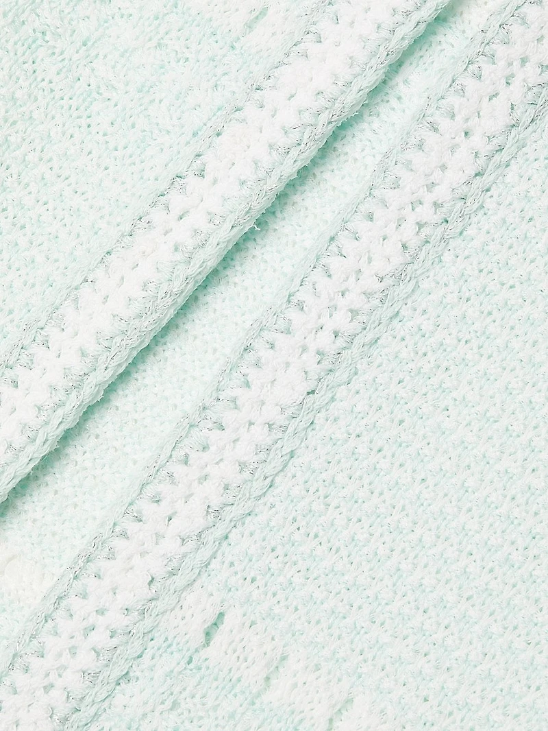 Crochet Open-Front Jacket