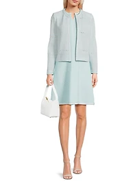 Crochet Open-Front Jacket