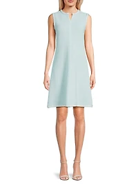 Modern Fit Crochet-Knit Knee-Length Dress