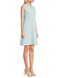 Modern Fit Crochet-Knit Knee-Length Dress