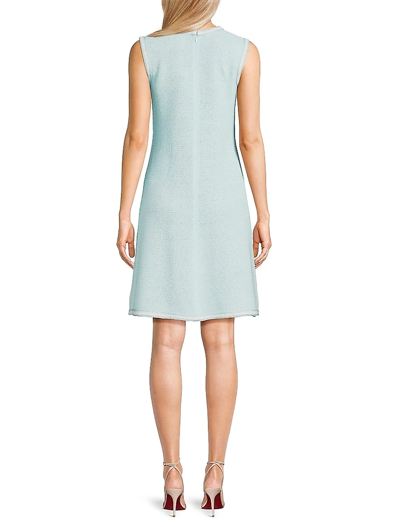 Modern Fit Crochet-Knit Knee-Length Dress