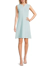 Modern Fit Crochet-Knit Knee-Length Dress