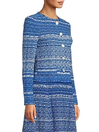 Mélange Tweed Knit Jacket