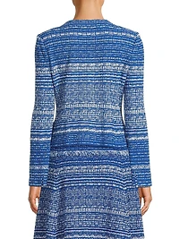 Mélange Tweed Knit Jacket