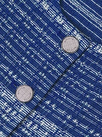 Mélange Tweed Knit Jacket