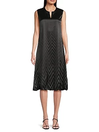 Chevron Midi-Dress