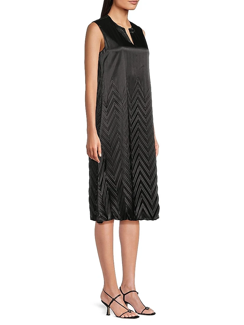 Chevron Midi-Dress