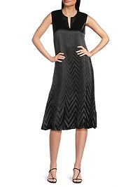 Chevron Midi-Dress