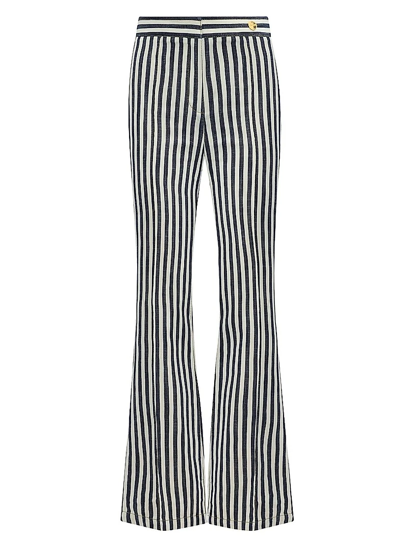 Lola Denim Stripes Crop Pants