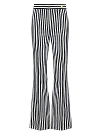 Lola Denim Stripes Crop Pants