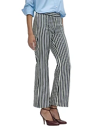 Lola Denim Stripes Crop Pants
