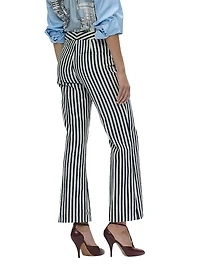 Lola Denim Stripes Crop Pants