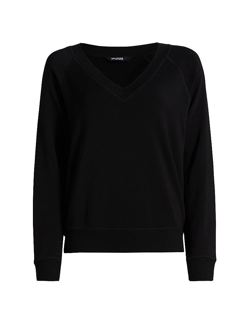 Bennie Fleece V-Neck Sweatshirt