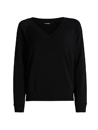 Bennie Fleece V-Neck Sweatshirt