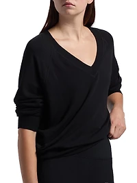 Bennie Fleece V-Neck Sweatshirt