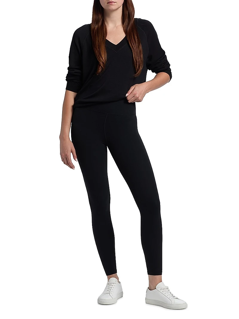 Bennie Fleece V-Neck Sweatshirt