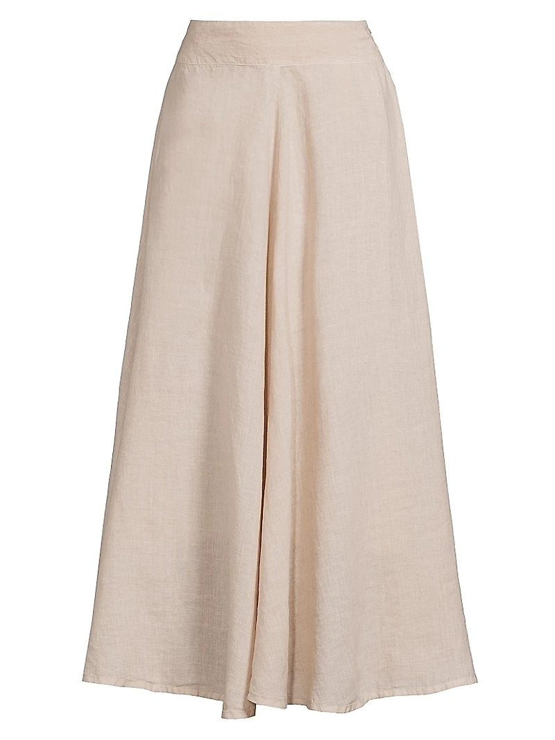 Circle Linen Maxi Skirt
