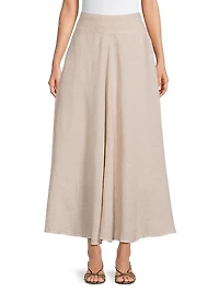 Circle Linen Maxi Skirt