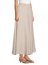 Circle Linen Maxi Skirt