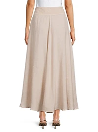 Circle Linen Maxi Skirt
