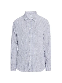 Technical Cotton Double-Striped Shirt
