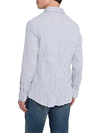 Technical Cotton Double-Striped Shirt