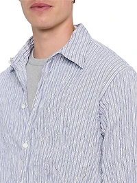 Technical Cotton Double-Striped Shirt