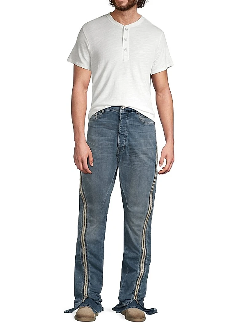 Bolan Banana Zipper-Detailed Jeans