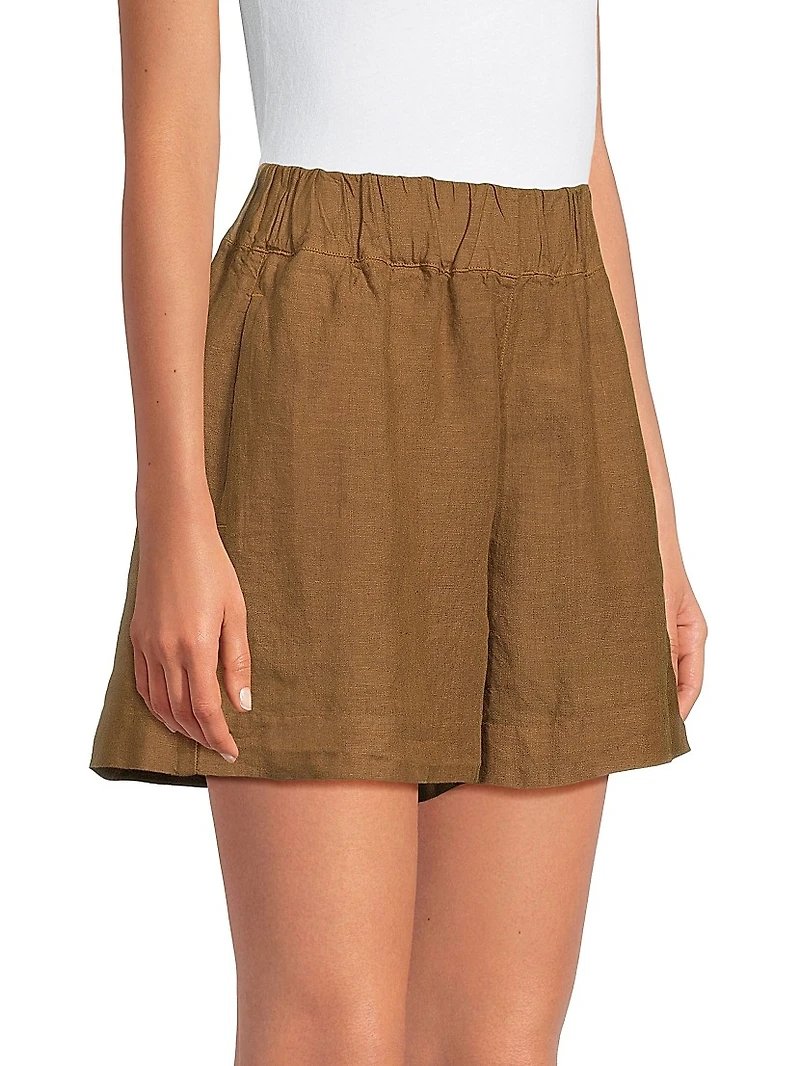 Linen Pull-On Shorts