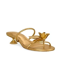 Cosette 35MM Metallic Leather Sandals