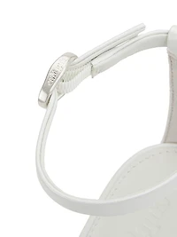 Zenita Pearl-Embellished Leather 100MM Heel Sandals