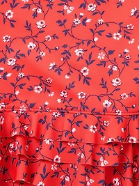 Baby Girl's Floral Rashguard Swimsuit & Hat Set