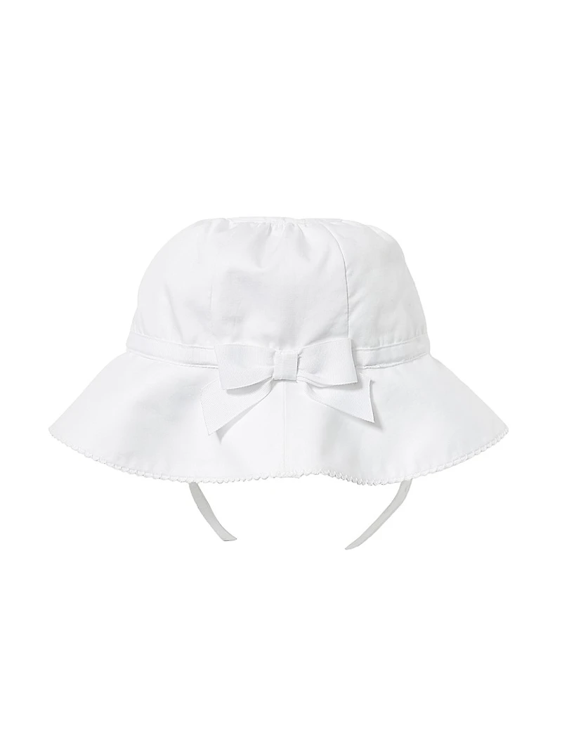 Baby Girl's Floral Rashguard Swimsuit & Hat Set