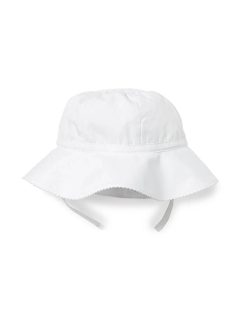 Baby Girl's Floral Ruffle Rashguard Top, Bottoms & Swim Hat Set