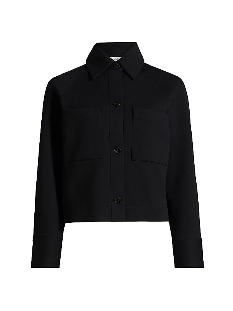 Cotton-Blend Shirt Jacket