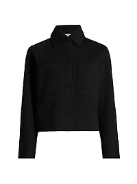 Cotton-Blend Shirt Jacket