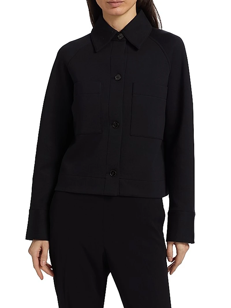 Cotton-Blend Shirt Jacket