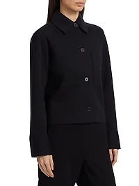 Cotton-Blend Shirt Jacket