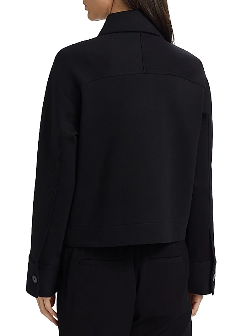 Cotton-Blend Shirt Jacket