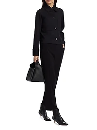 Cotton-Blend Shirt Jacket