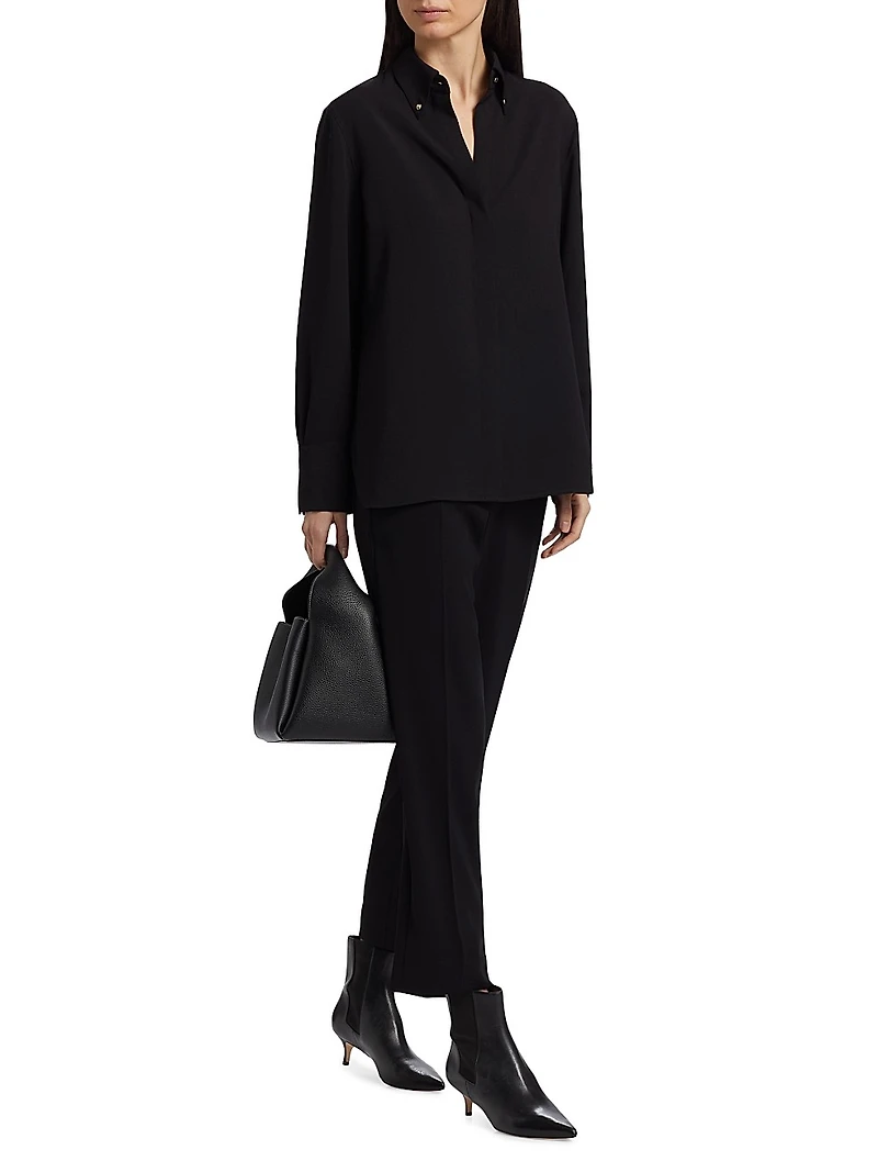Jewel-Collar Shirt