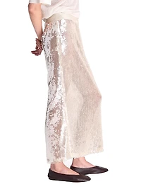 Sylkie Sequined Midi-Skirt