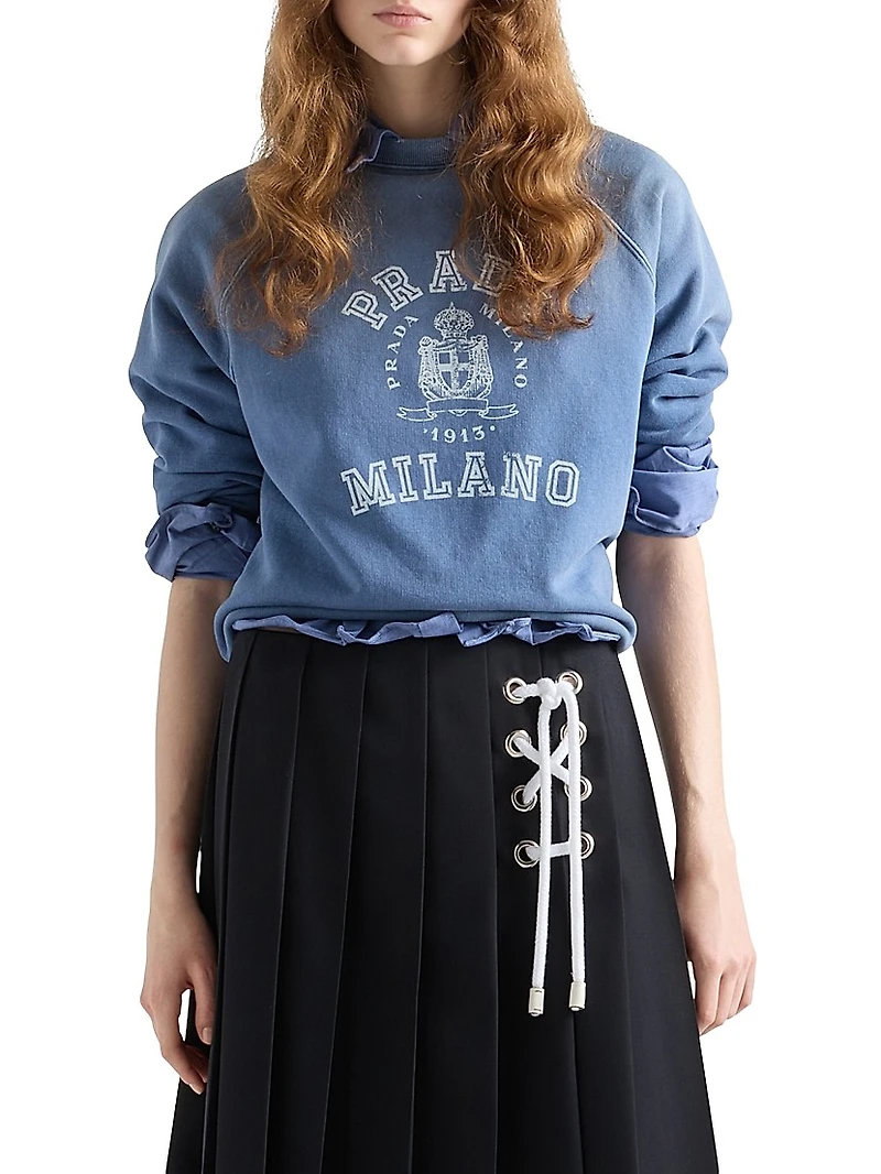 Cotton Crewneck Sweatshirt