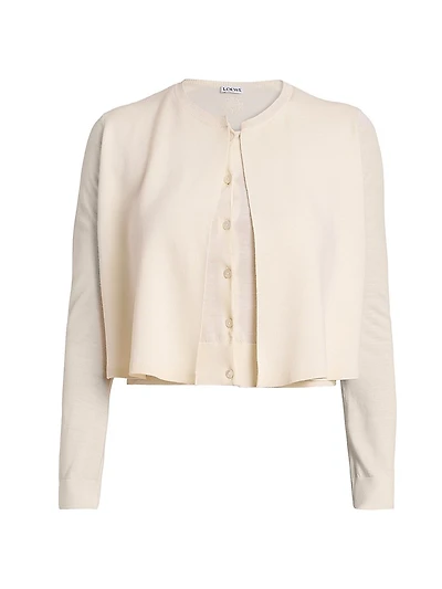 Wool Double Cardigan