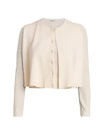 Wool Double Cardigan