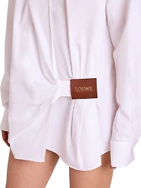 Draped Cotton Shirt