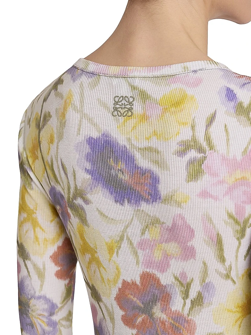 Floral Body-Con Midi-Dress