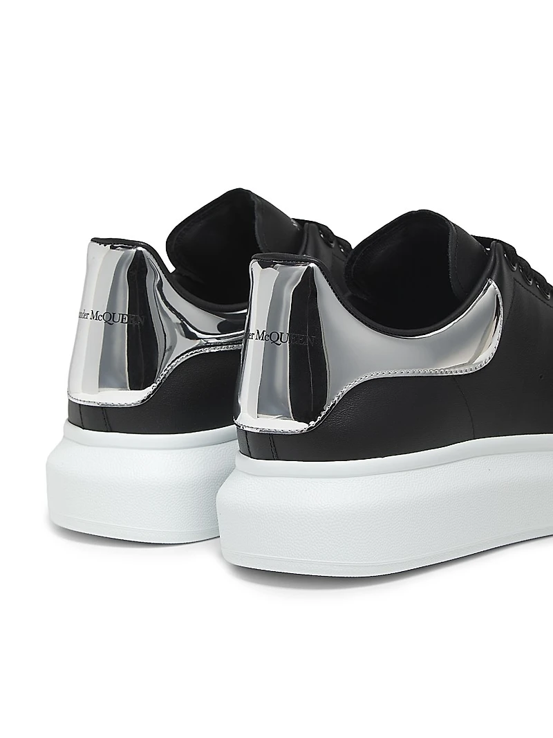 Oversized Low-Top Leather Sneakers