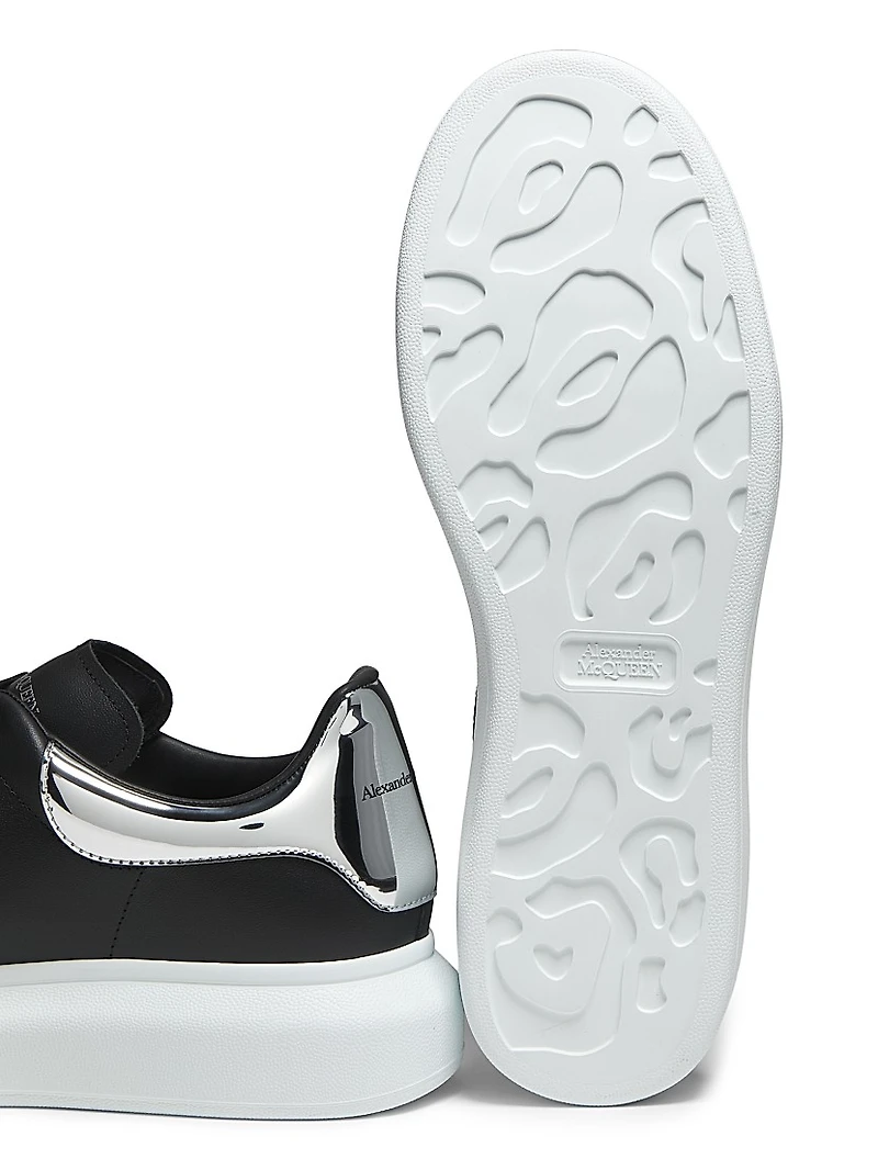 Oversized Low-Top Leather Sneakers